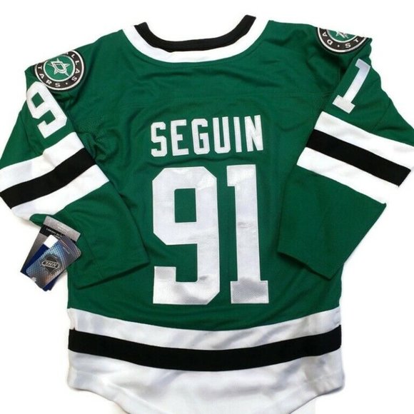 Official Dallas Stars Youth Size L/XL Tyler Seguin NHL Victory Green Home Jersey - Picture 5 of 9